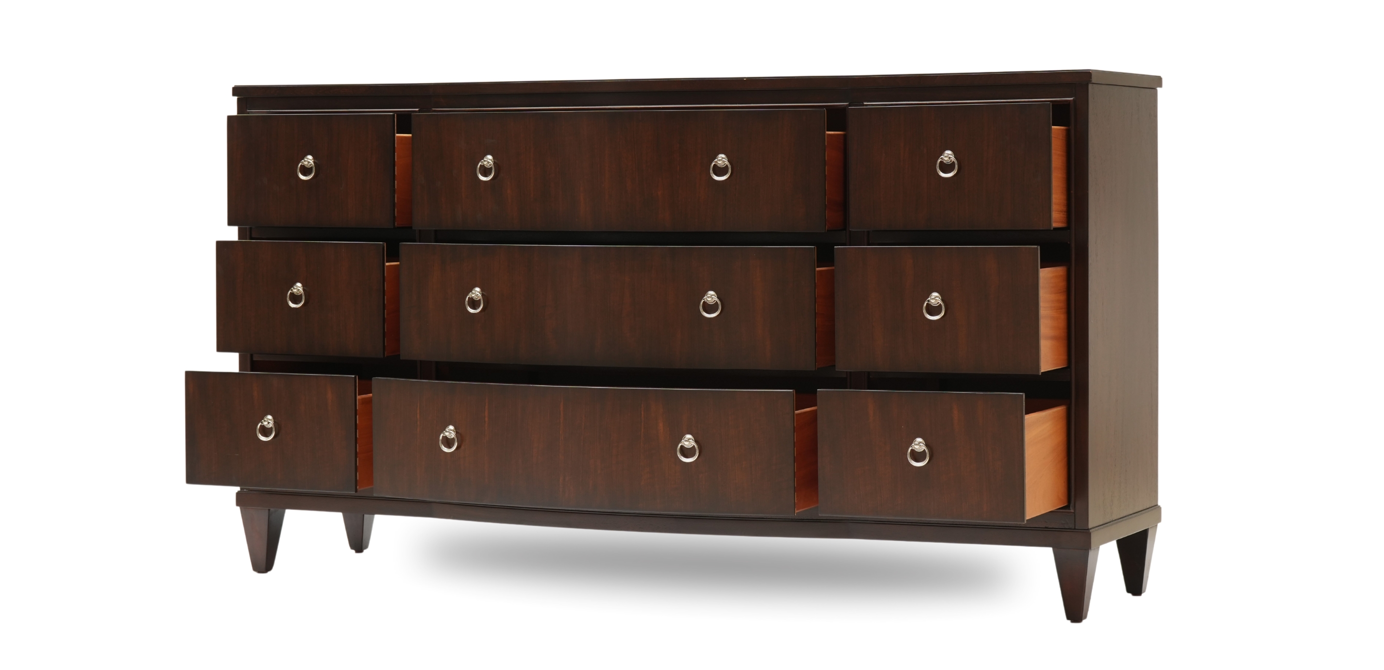 white christmas dresses Ethan Allen Canterbury Oak Wood Colonial Style 8 Drawer Dresser Creden –  Quality is Key Decor